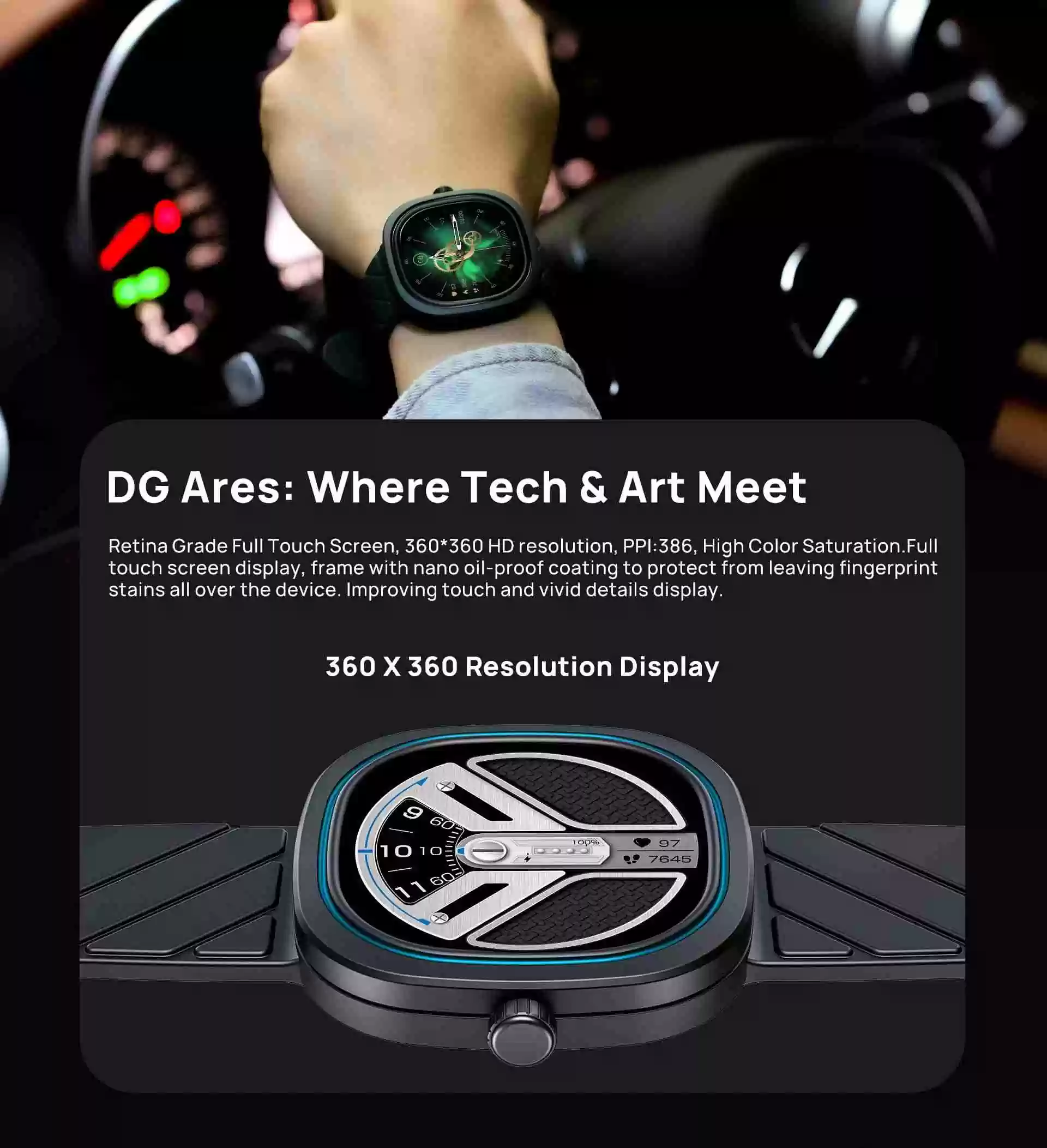 DOOGEE DG Ares Fashion Punk Design Smart Watch